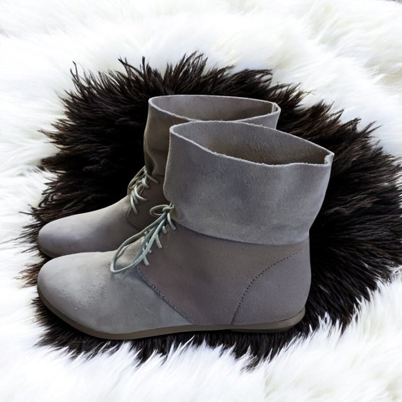 Heidi Klum Women's Dorothy Taupe Suede Lace Up Ankle Boots Booties Size 7.5 NWOT - Picture 8 of 13